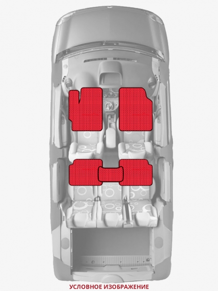 ЭВА коврики «Queen Lux» стандарт для Audi 100 (C4)