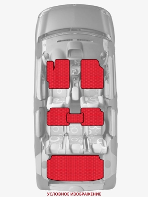 ЭВА коврики «Queen Lux» комплект для Jeep Wrangler (TJ)